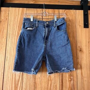 BDG Distressed Blue Jean Shorts